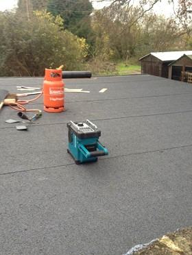New felt flat roof in Tadley